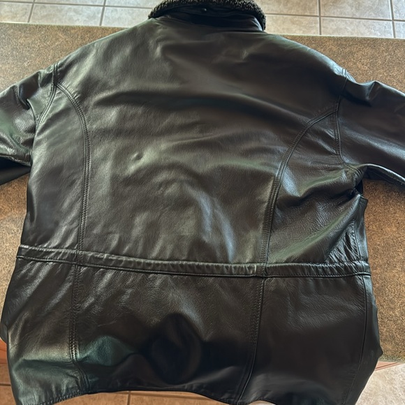 The Leather Rach Black jacket with fleece liner - Picture 2 of 4